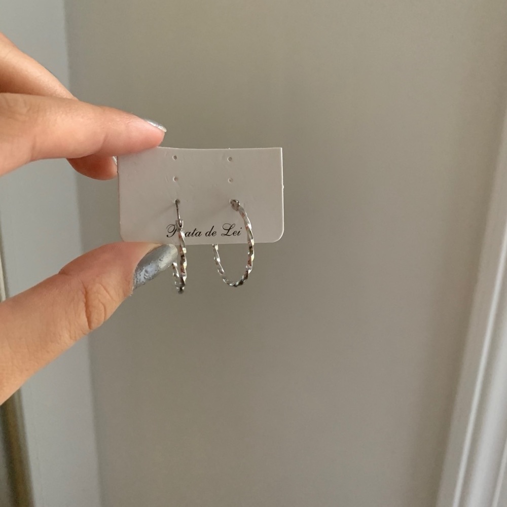 Small silver hoops